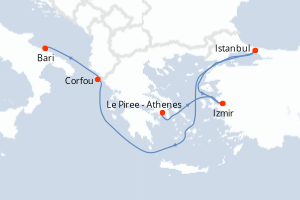 Itinéraire : Méditerranée & mers adjacentes