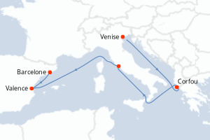 Itinéraire : Méditerranée & mers adjacentes