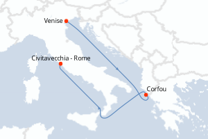 Itinéraire : Méditerranée & mers adjacentes