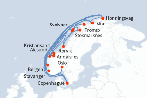 Itinéraire : Europe du Nord & Atlantique NE
