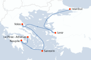 Itinéraire : Méditerranée & mers adjacentes
