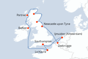 Itinéraire : Europe du Nord & Atlantique NE