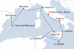 Itinéraire : Méditerranée & mers adjacentes