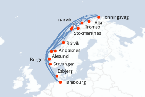 Itinéraire : Europe du Nord & Atlantique NE
