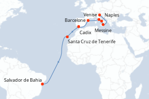 Itinéraire : Méditerranée & mers adjacentes