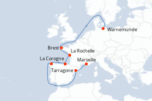 Itinéraire : Europe du Nord & Atlantique NE