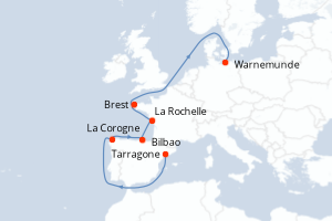 Itinéraire : Europe du Nord & Atlantique NE