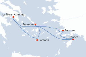 Itinéraire : Méditerranée & mers adjacentes