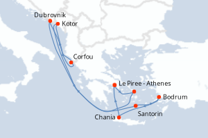 Itinéraire : Méditerranée & mers adjacentes