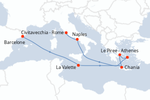 Itinéraire : Méditerranée & mers adjacentes