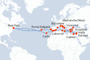 Itinéraire : Méditerranée & mers adjacentes