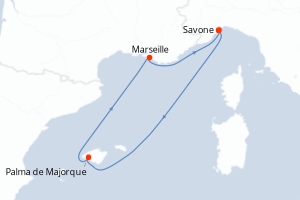 Itinéraire : Méditerranée & mers adjacentes