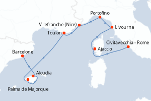 Itinéraire : Méditerranée & mers adjacentes