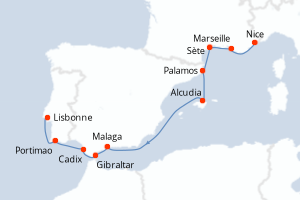 Itinéraire : Méditerranée & mers adjacentes