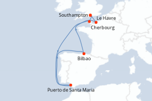 Itinéraire : Europe du Nord & Atlantique NE