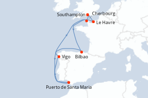 Itinéraire : Europe du Nord & Atlantique NE