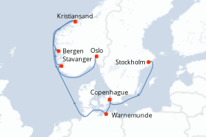Itinéraire : Europe du Nord & Atlantique NE