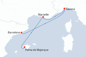 Itinéraire : Méditerranée & mers adjacentes