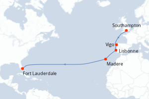 Itinéraire : Europe du Nord & Atlantique NE