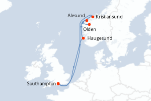 Itinéraire : Europe du Nord & Atlantique NE