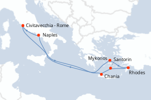 Itinéraire : Méditerranée & mers adjacentes