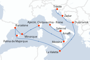Itinéraire : Méditerranée & mers adjacentes