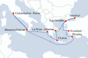 Itinéraire : Méditerranée & mers adjacentes