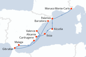Itinéraire : Méditerranée & mers adjacentes