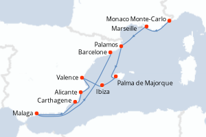 Itinéraire : Méditerranée & mers adjacentes