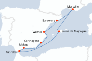Itinéraire : Méditerranée & mers adjacentes