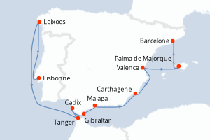 Itinéraire : Méditerranée & mers adjacentes
