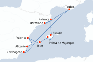 Itinéraire : Méditerranée & mers adjacentes
