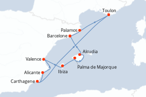 Itinéraire : Méditerranée & mers adjacentes