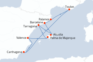 Itinéraire : Méditerranée & mers adjacentes