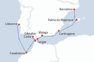 Itinéraire : Méditerranée & mers adjacentes