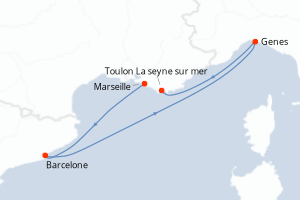 Itinéraire : Méditerranée & mers adjacentes