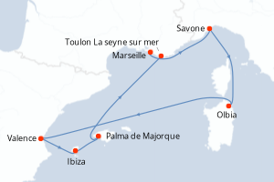 Itinéraire : Méditerranée & mers adjacentes