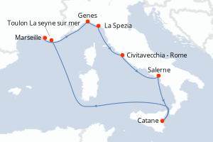 Itinéraire : Méditerranée & mers adjacentes
