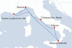 Itinéraire : Méditerranée & mers adjacentes