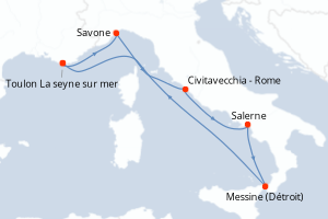 Itinéraire : Méditerranée & mers adjacentes