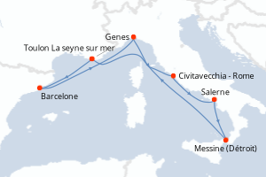 Itinéraire : Méditerranée & mers adjacentes