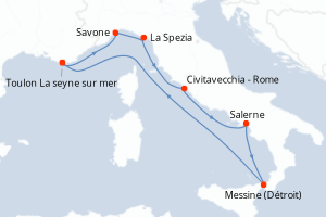 Itinéraire : Méditerranée & mers adjacentes