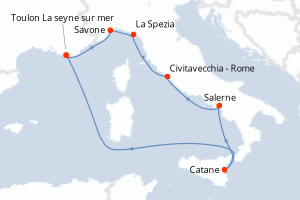 Itinéraire : Méditerranée & mers adjacentes