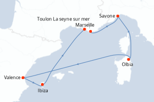 Itinéraire : Méditerranée & mers adjacentes