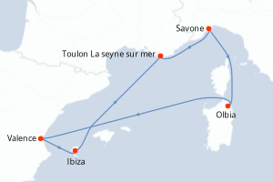 Itinéraire : Méditerranée & mers adjacentes