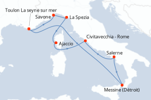 Itinéraire : Méditerranée & mers adjacentes