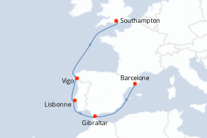 Itinéraire : Europe du Nord & Atlantique NE