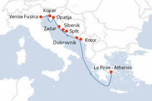 Itinéraire : Méditerranée & mers adjacentes