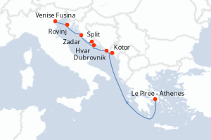 Itinéraire : Méditerranée & mers adjacentes