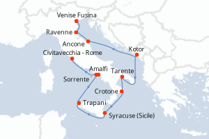 Itinéraire : Méditerranée & mers adjacentes